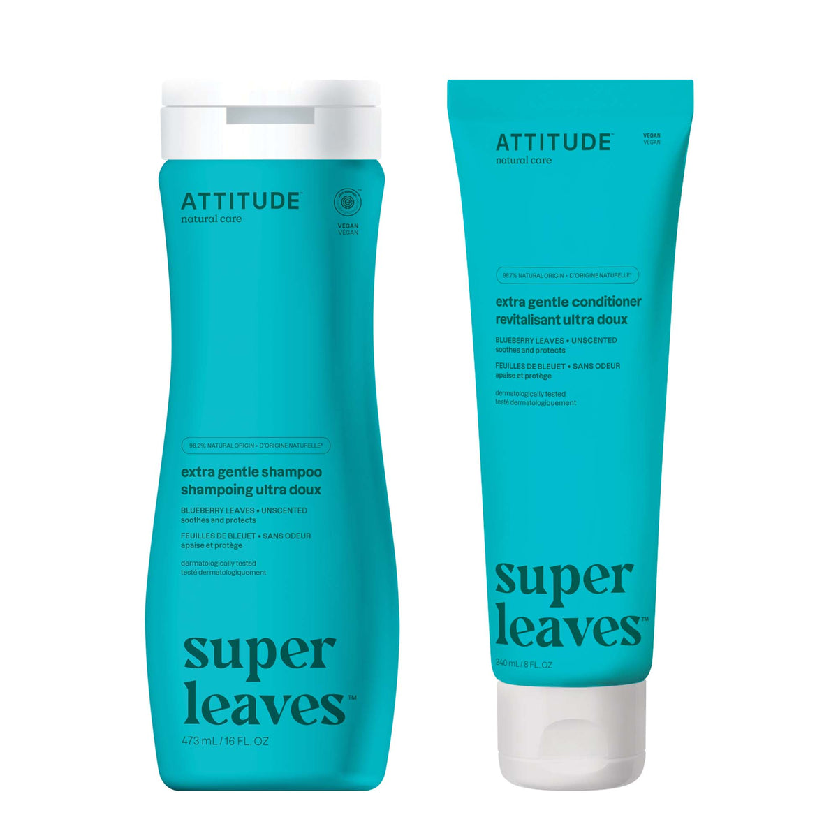 【健康生活精選】ATTITUDE Extra｜Gentle Hair 雙件裝 | 海外代購-頭髮護理-FIT MART 香港智能健康及運動生活用品專門店：筋膜槍、瑜伽輔助工具、智能健身設備