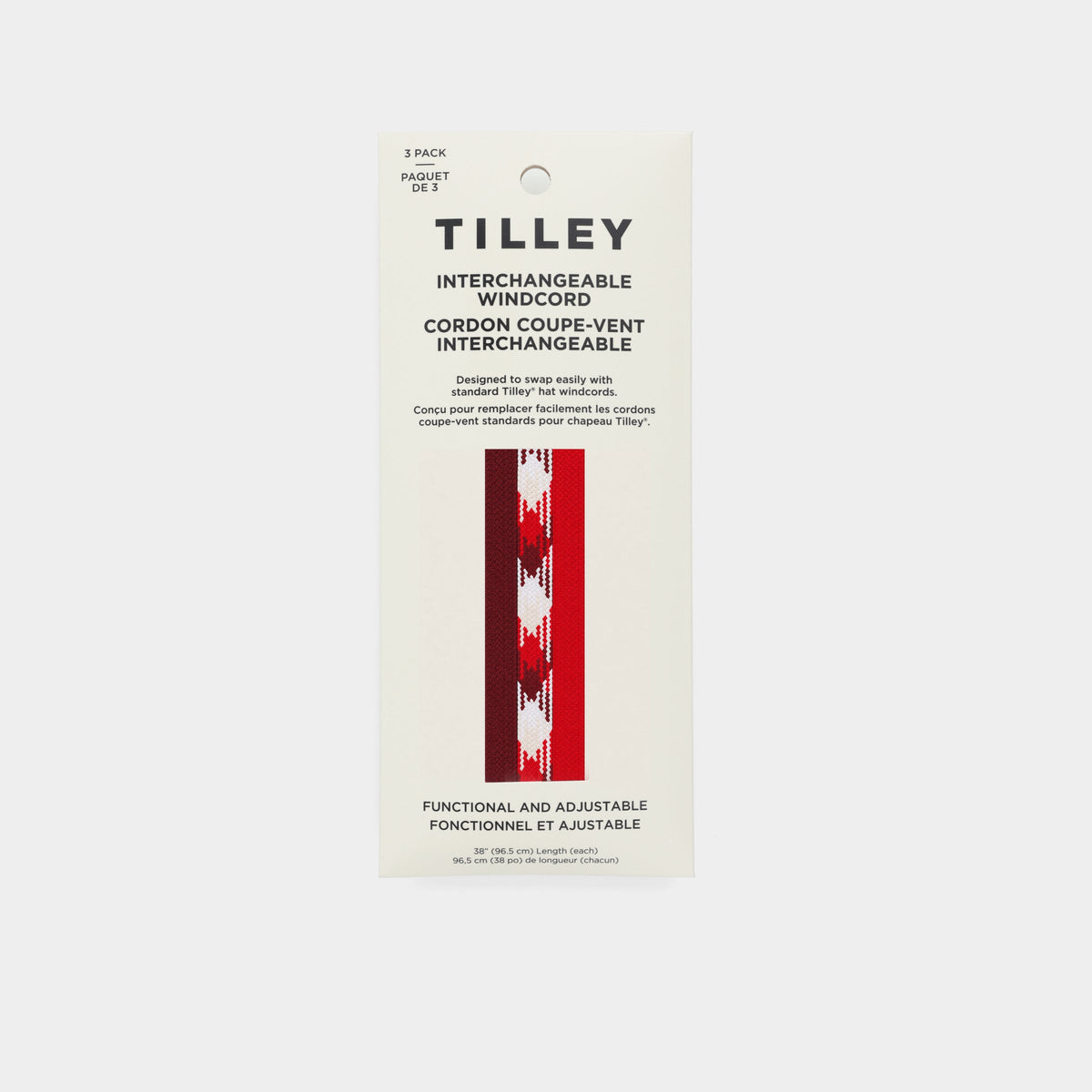 Tilley Tilley Premium 防風帽繩 (3 Pack)｜戶外運動及日常生活 | 海外代購-旅行及戶外用品-FIT MART 香港智能健康及運動生活用品專門店：筋膜槍、瑜伽輔助工具、智能健身設備