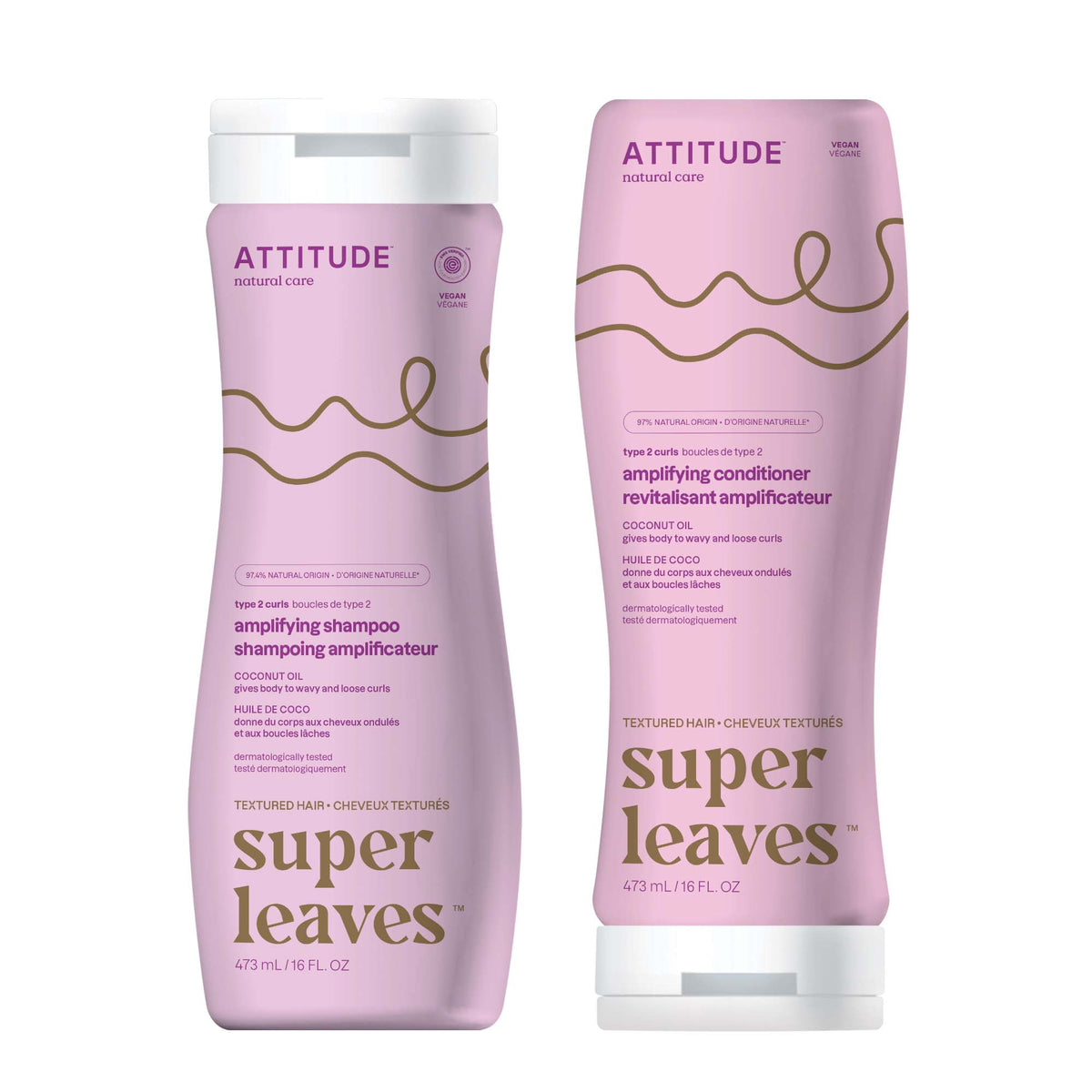 【健康生活精選】ATTITUDE Amplifying Hair 雙件裝｜Curly Hair | 海外代購-頭髮護理-FIT MART 香港智能健康及運動生活用品專門店：筋膜槍、瑜伽輔助工具、智能健身設備