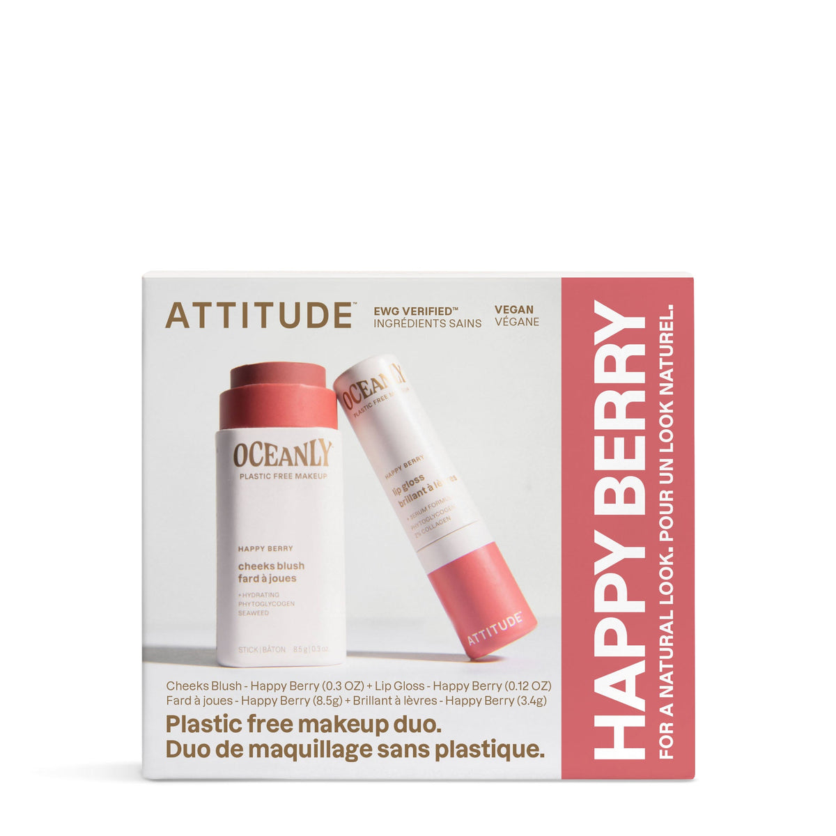 【健康生活精選】ATTITUDE 胭脂 & 唇彩｜Happy Berry | 海外代購-身體護理-FIT MART 香港智能健康及運動生活用品專門店：筋膜槍、瑜伽輔助工具、智能健身設備