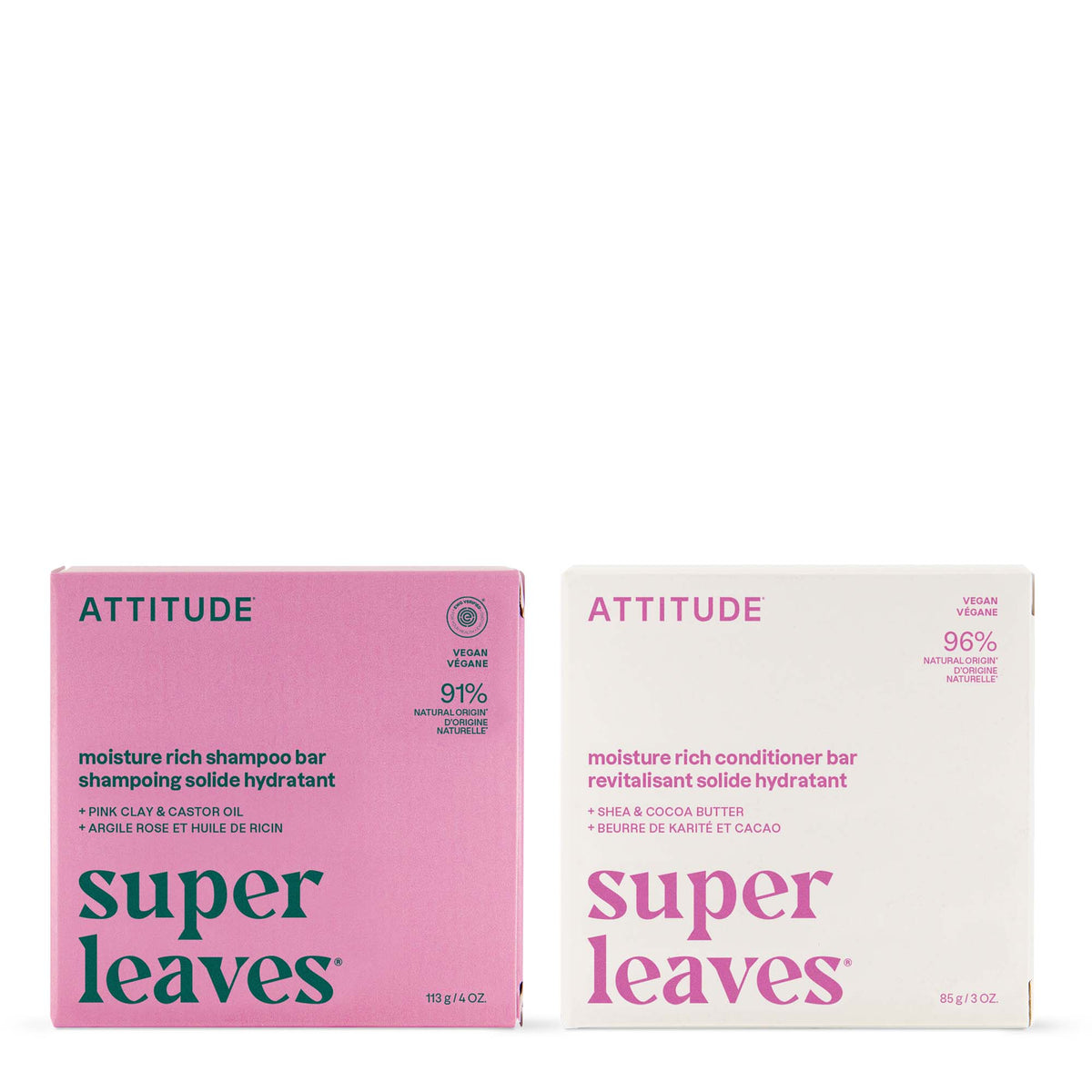 【健康生活精選】ATTITUDE Hydrating Hair 雙件裝｜Bar | 海外代購-頭髮護理-FIT MART 香港智能健康及運動生活用品專門店：筋膜槍、瑜伽輔助工具、智能健身設備