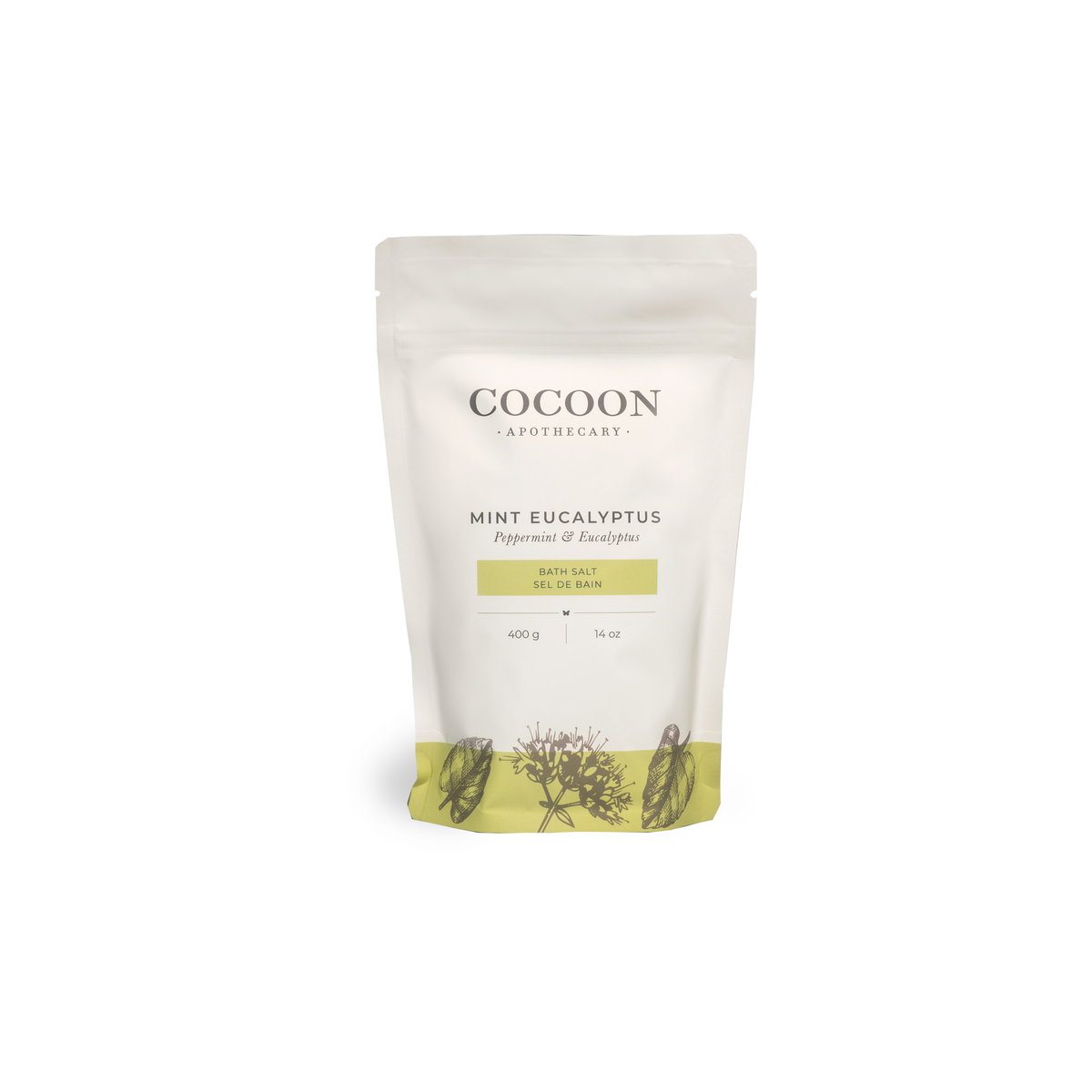 Cocoon Apothecary Mint Eucalyptus 浴鹽s｜日常生活及個人護理 | 海外代購-浴鹽-FIT MART 香港智能健康及運動生活用品專門店：筋膜槍、瑜伽輔助工具、智能健身設備