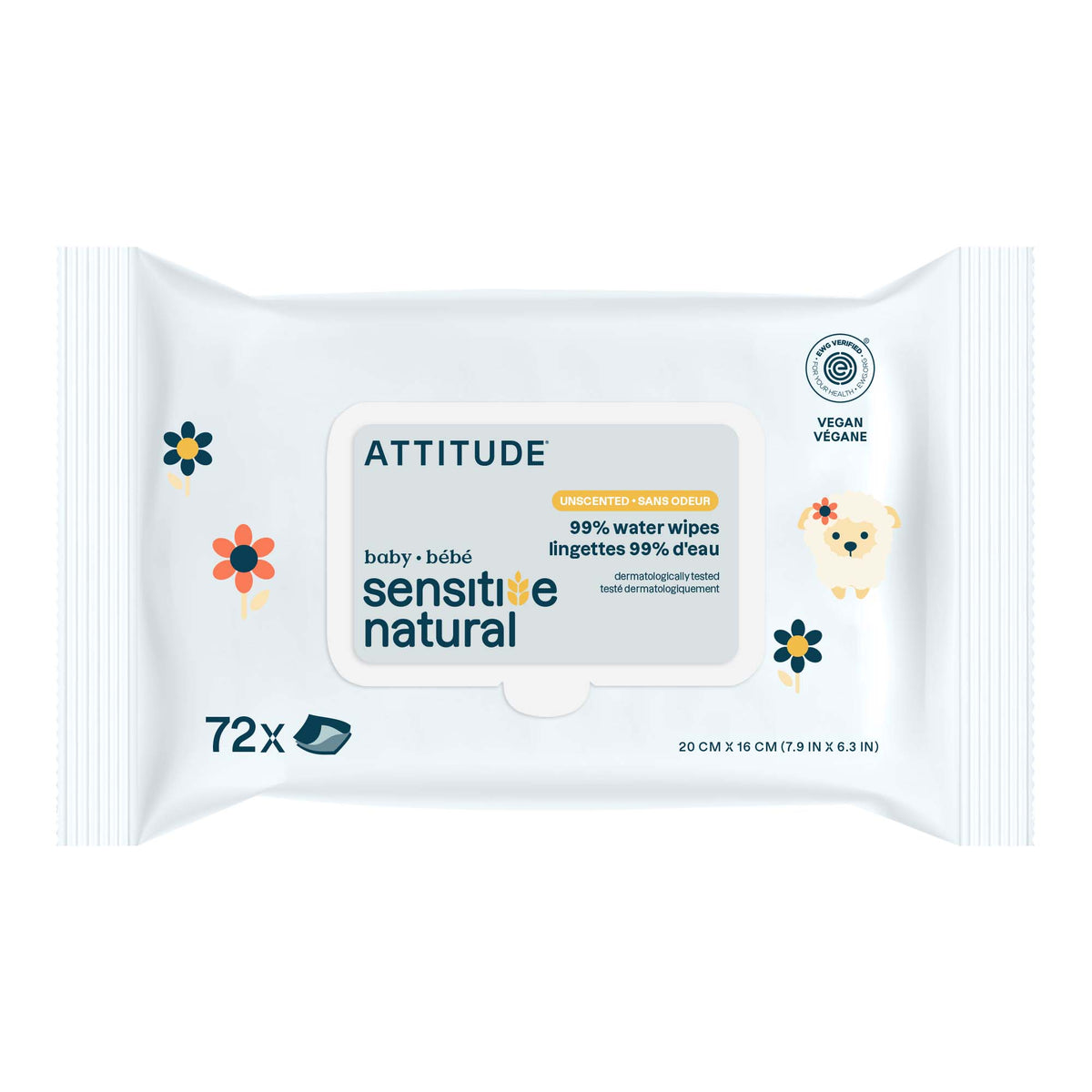 【健康生活精選】ATTITUDE 嬰兒濕紙巾｜敏感肌 | 海外代購-母嬰護理-FIT MART 香港智能健康及運動生活用品專門店：筋膜槍、瑜伽輔助工具、智能健身設備