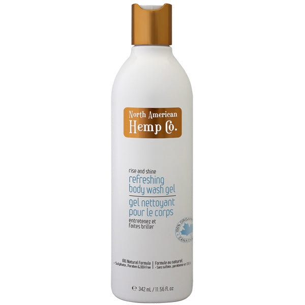 【日常健康生活】Hush Brands North American Hemp Co. Rise & Shine 清新 沐浴露 Gel | 海外代購-沐浴用品-FIT MART 香港智能健康及運動生活用品專門店：筋膜槍、瑜伽輔助工具、智能健身設備