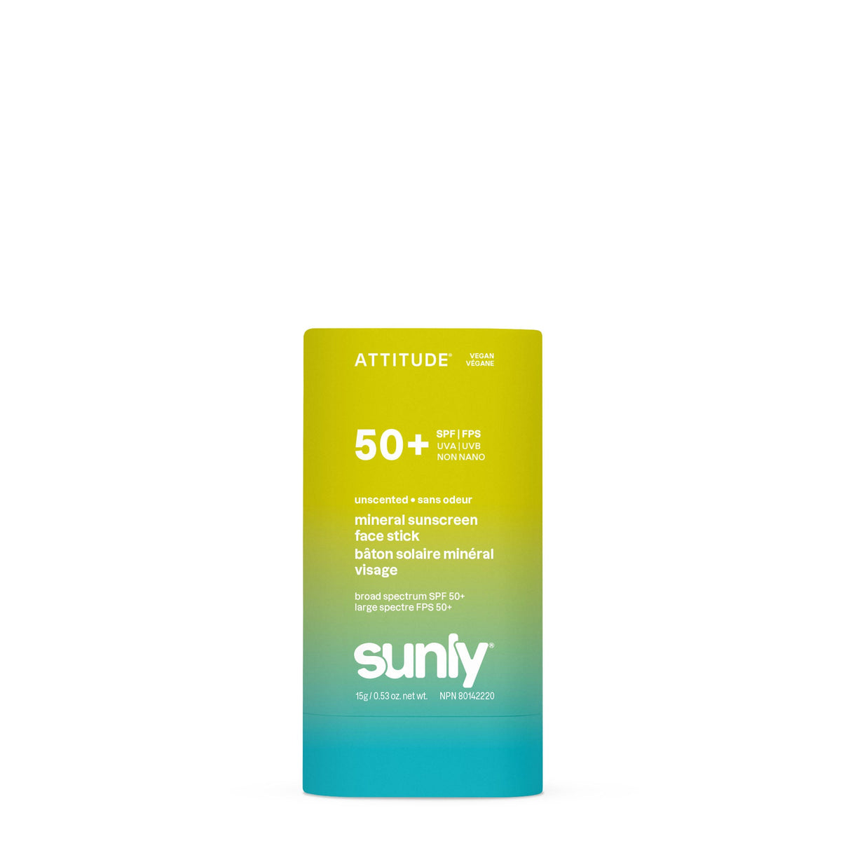 【健康生活精選】ATTITUDE Face 礦物 Sunscreen Stick｜SPF 50 | 海外代購-防曬及曬後護理-FIT MART 香港智能健康及運動生活用品專門店：筋膜槍、瑜伽輔助工具、智能健身設備