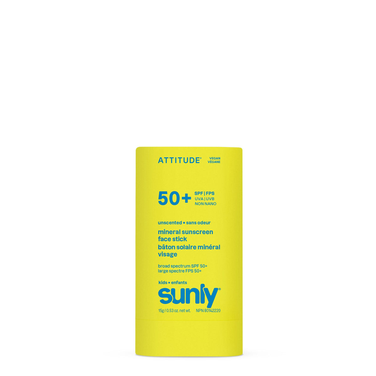 【健康生活精選】ATTITUDE Kids Face 礦物 Sunscreen Stick｜SPF 50 | 海外代購-母嬰護理-FIT MART 香港智能健康及運動生活用品專門店：筋膜槍、瑜伽輔助工具、智能健身設備
