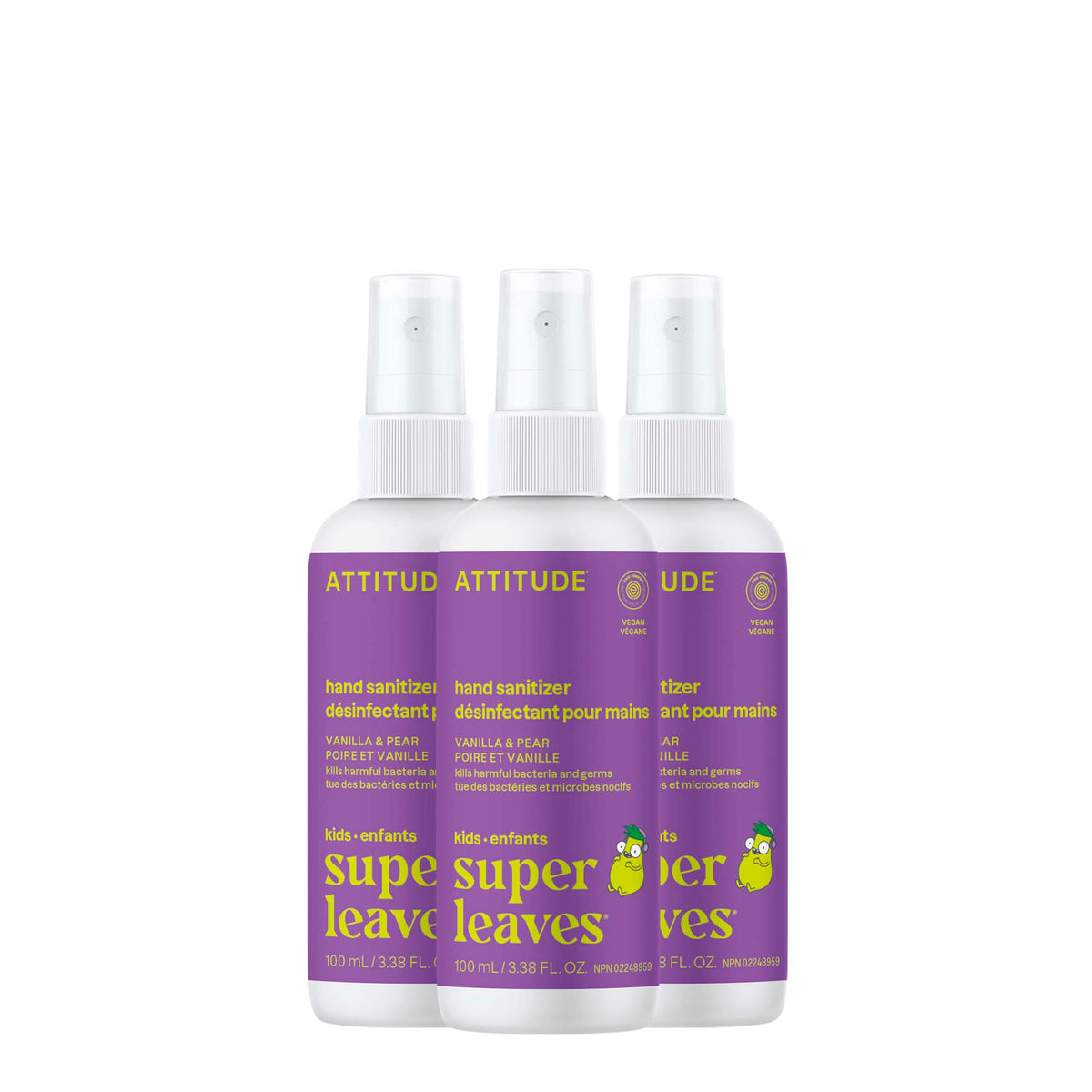【健康生活精選】ATTITUDE Kids 酒精搓手液 3｜Pack | 海外代購-母嬰護理-FIT MART 香港智能健康及運動生活用品專門店：筋膜槍、瑜伽輔助工具、智能健身設備