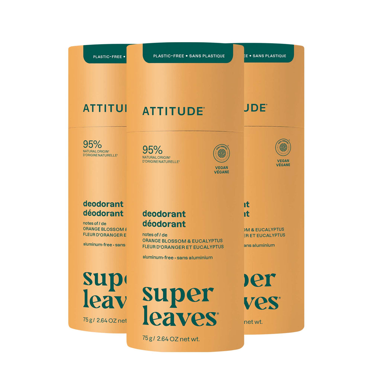 【健康生活精選】ATTITUDE 體香膏 3｜Pack | 海外代購-身體護理-FIT MART 香港智能健康及運動生活用品專門店：筋膜槍、瑜伽輔助工具、智能健身設備