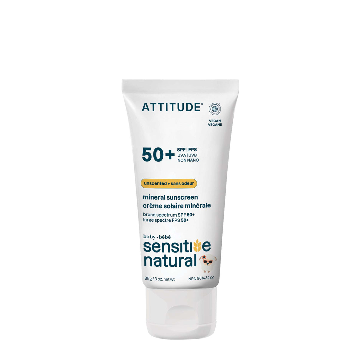 【健康生活精選】ATTITUDE Baby 礦物 Sunscreen｜SPF 50 敏感肌 | 海外代購-母嬰護理-FIT MART 香港智能健康及運動生活用品專門店：筋膜槍、瑜伽輔助工具、智能健身設備