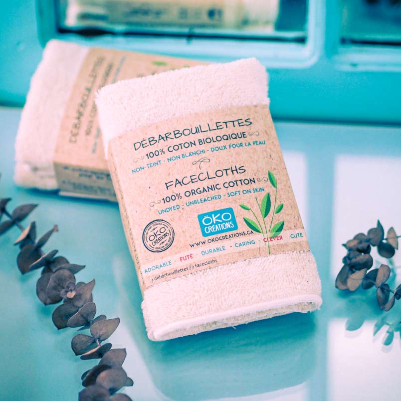 Öko Créations Grandes 可重用潔面巾 de Coton Bio｜日常生活及個人護理 | 海外代購-可重用清潔布-FIT MART 香港智能健康及運動生活用品專門店：筋膜槍、瑜伽輔助工具、智能健身設備