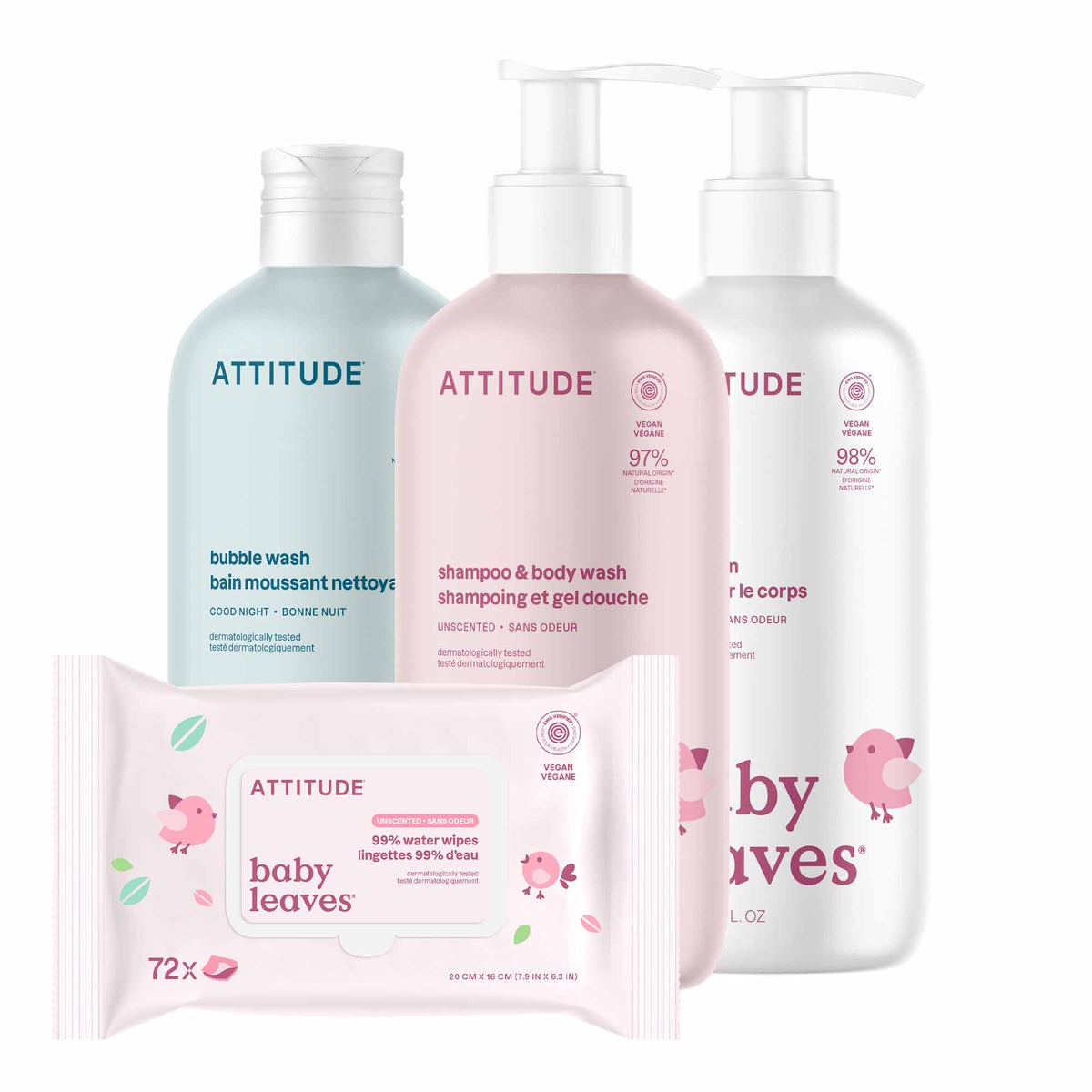 【健康生活精選】ATTITUDE Newborn Bath & Care Kit｜沐浴用品 | 海外代購-沐浴用品-FIT MART 香港智能健康及運動生活用品專門店：筋膜槍、瑜伽輔助工具、智能健身設備