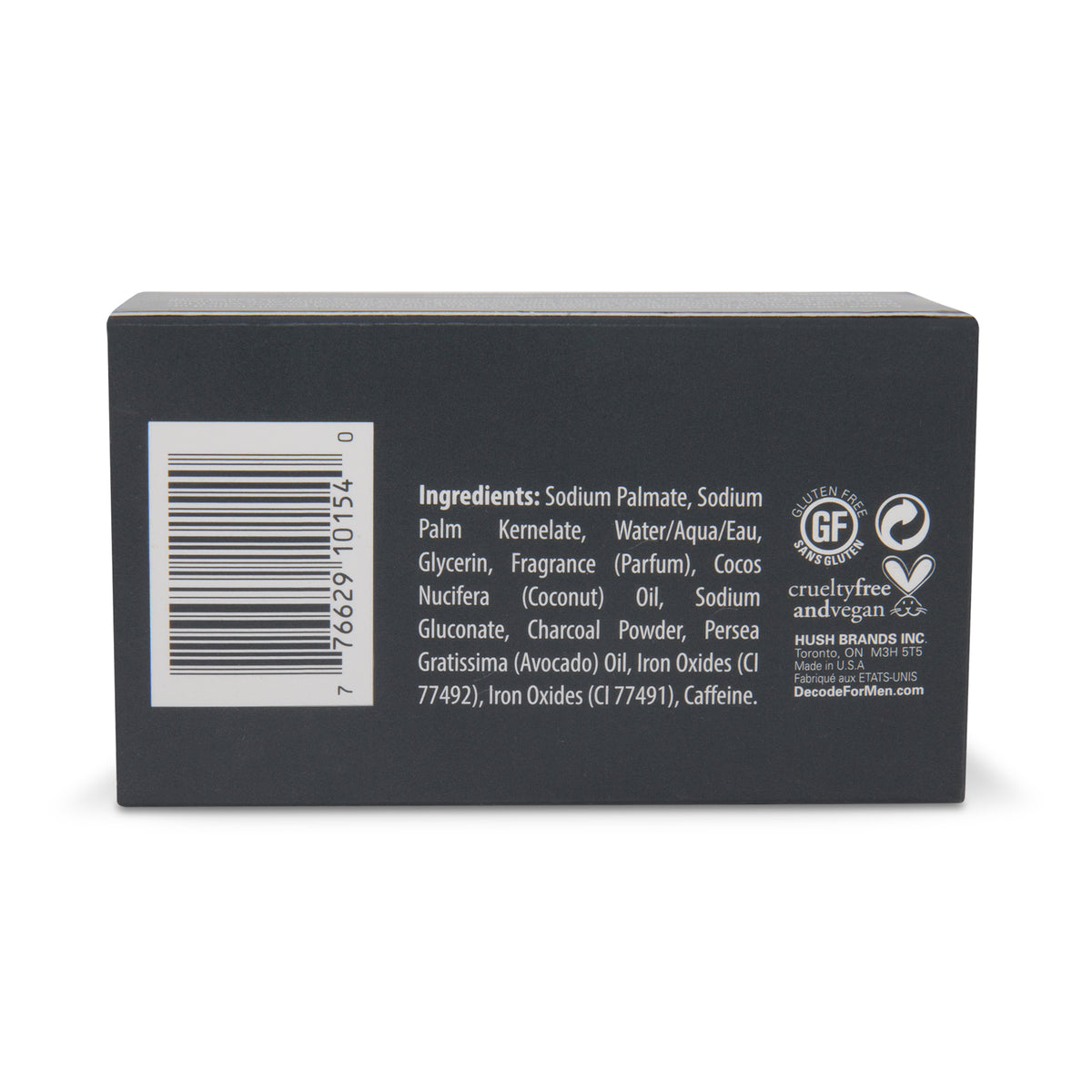 【日常健康生活】Hush Brands Decode Personal Care For Men Lemongrass Sandalwood 竹纖維 Charcoal 潔膚皂｜148g | 海外代購-潔膚皂-FIT MART 香港智能健康及運動生活用品專門店：筋膜槍、瑜伽輔助工具、智能健身設備