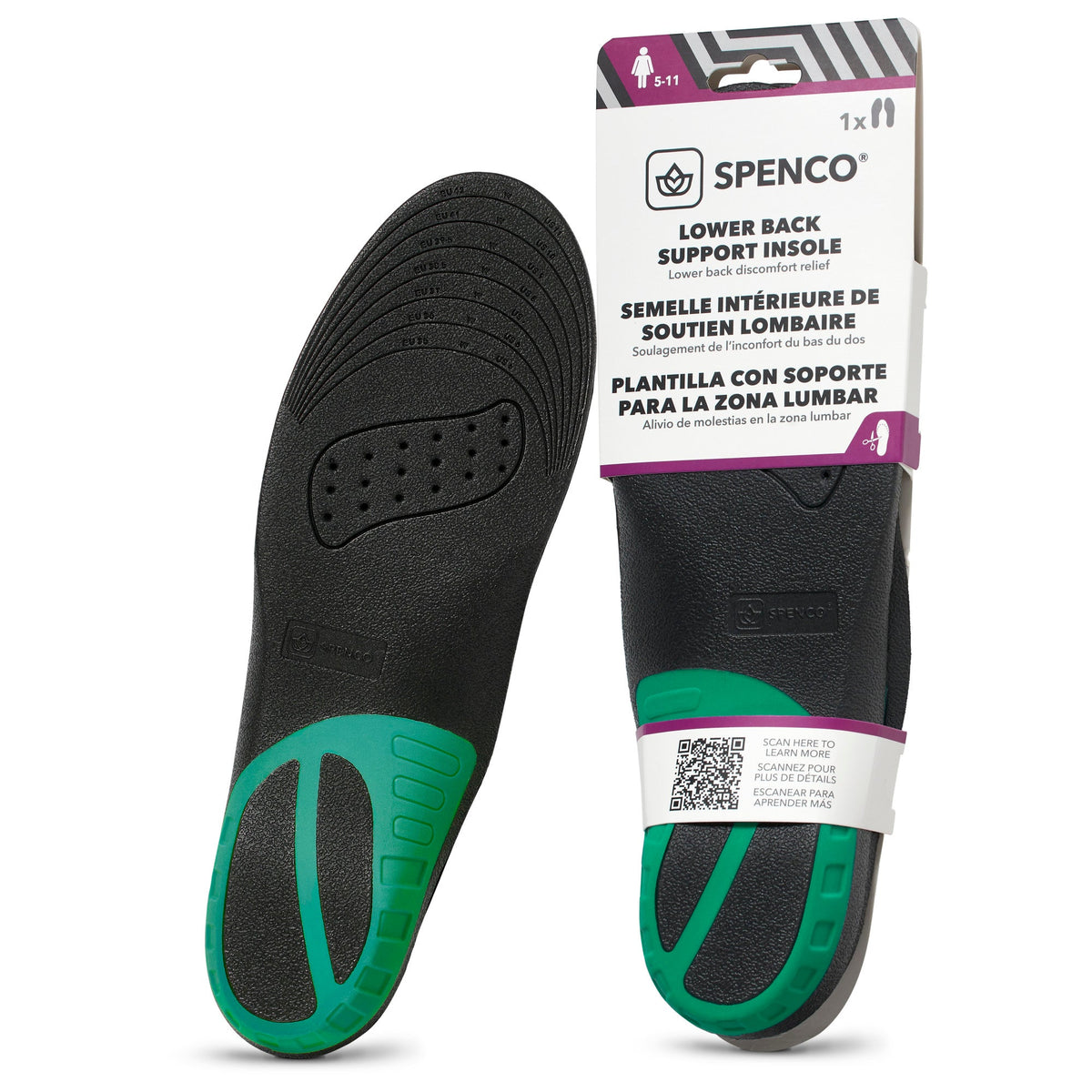 【運動及日常支撐】Spenco Lower Back Support Insole Trim-to-Fit 鞋墊 | 海外代購-鞋墊-FIT MART 香港智能健康及運動生活用品專門店：筋膜槍、瑜伽輔助工具、智能健身設備