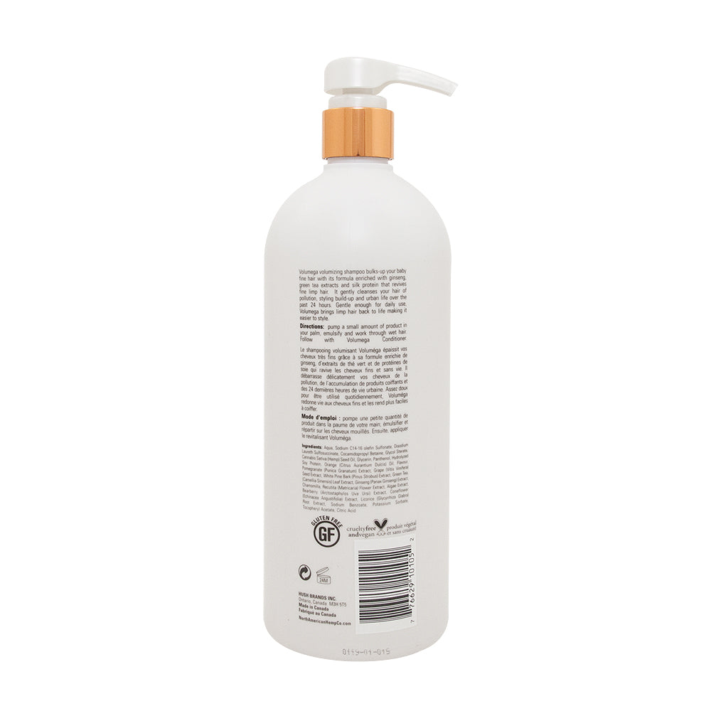 【日常健康生活】Hush Brands North American Hemp Co. Volumega｜豐盈 洗頭水｜1L | 海外代購-頭髮護理-FIT MART 香港智能健康及運動生活用品專門店：筋膜槍、瑜伽輔助工具、智能健身設備