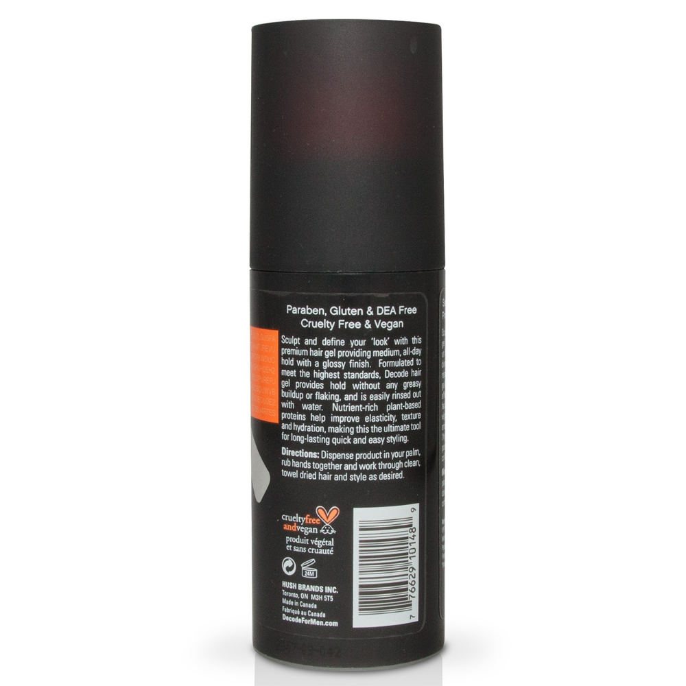 【日常健康生活】Hush Brands Decode Personal Care For Men Medium Hold 造型啫喱｜100ml | 海外代購-頭髮造型-FIT MART 香港智能健康及運動生活用品專門店：筋膜槍、瑜伽輔助工具、智能健身設備