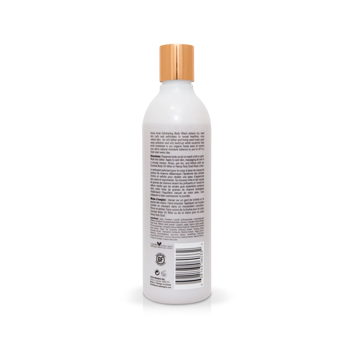【日常健康生活】Hush Brands North American Hemp Co. Hemp Husk 磨砂 沐浴露｜342ml | 海外代購-沐浴用品-FIT MART 香港智能健康及運動生活用品專門店：筋膜槍、瑜伽輔助工具、智能健身設備