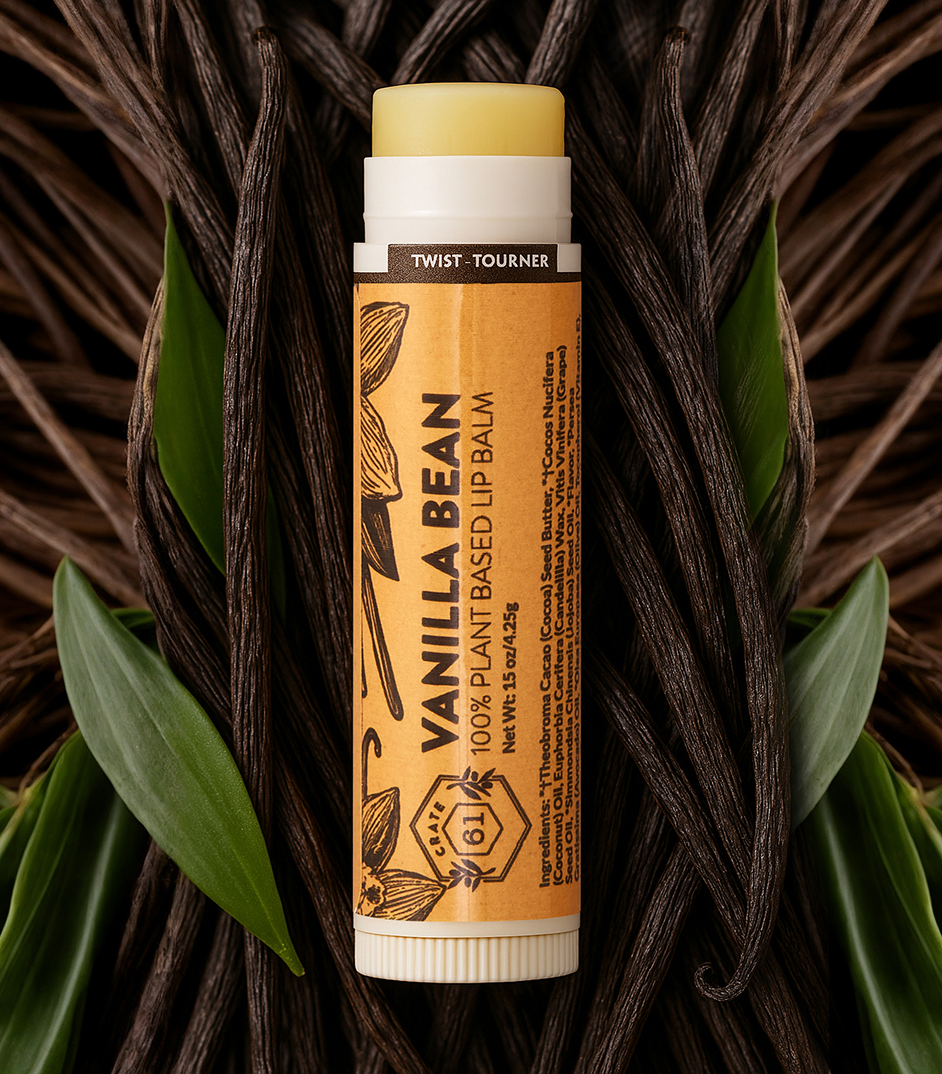 Crate 61 Organics Vanilla Bean 潤唇膏｜日常生活及個人護理 | 海外代購-潤唇膏-FIT MART 香港智能健康及運動生活用品專門店：筋膜槍、瑜伽輔助工具、智能健身設備