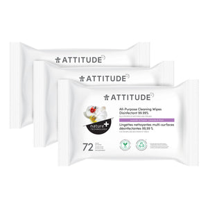 【健康生活精選】ATTITUDE All Purpose 清潔濕巾｜Disinfectant | 海外代購-家用清潔產品-FIT MART 香港智能健康及運動生活用品專門店：筋膜槍、瑜伽輔助工具、智能健身設備