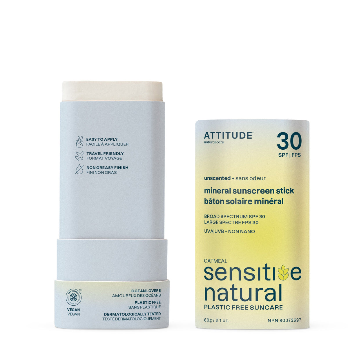 【健康生活精選】ATTITUDE Sunscreen Stick｜SPF 30 敏感肌 | 海外代購-防曬及曬後護理-FIT MART 香港智能健康及運動生活用品專門店：筋膜槍、瑜伽輔助工具、智能健身設備