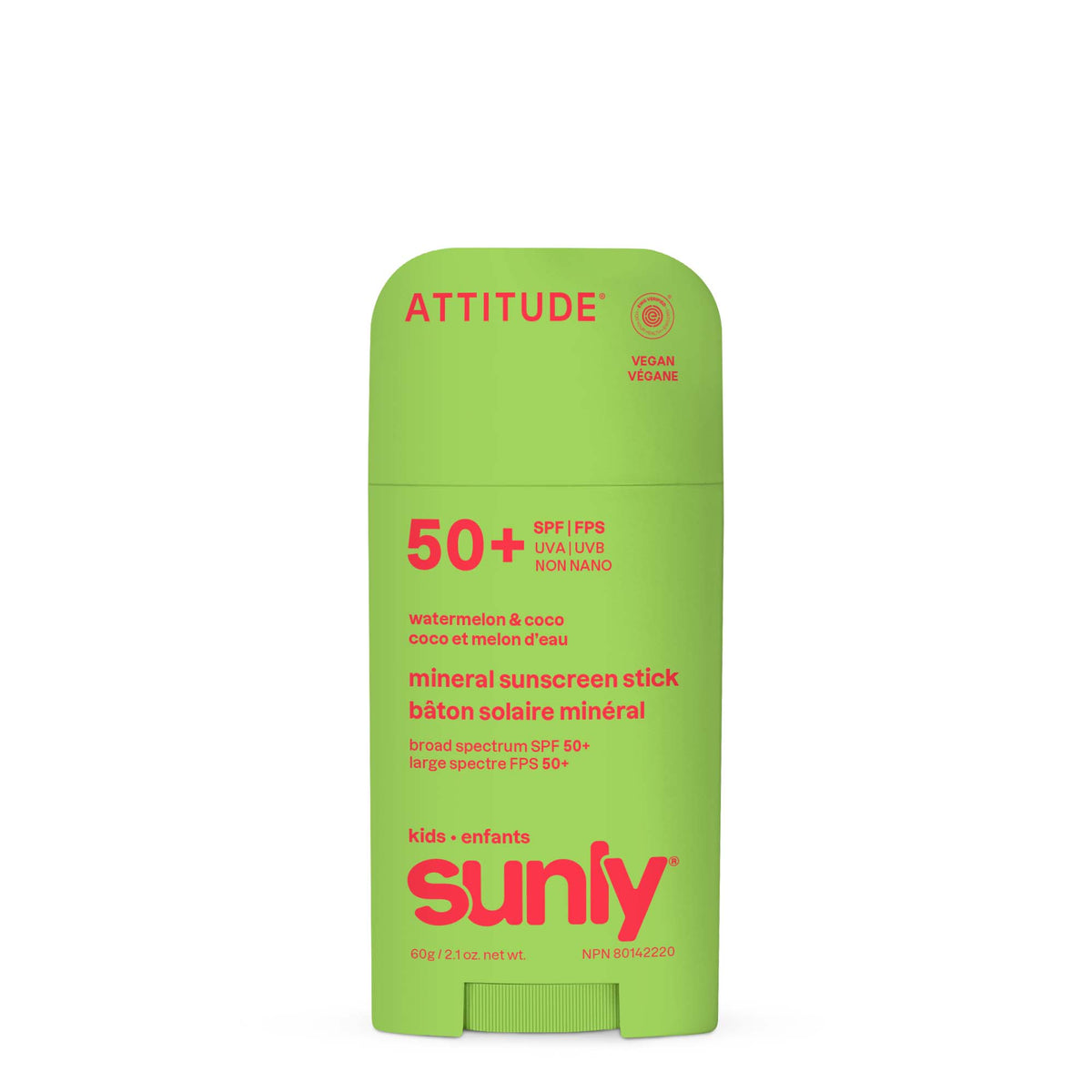【健康生活精選】ATTITUDE Kids 礦物 Sunscreen Stick｜SPF 50 | 海外代購-母嬰護理-FIT MART 香港智能健康及運動生活用品專門店：筋膜槍、瑜伽輔助工具、智能健身設備