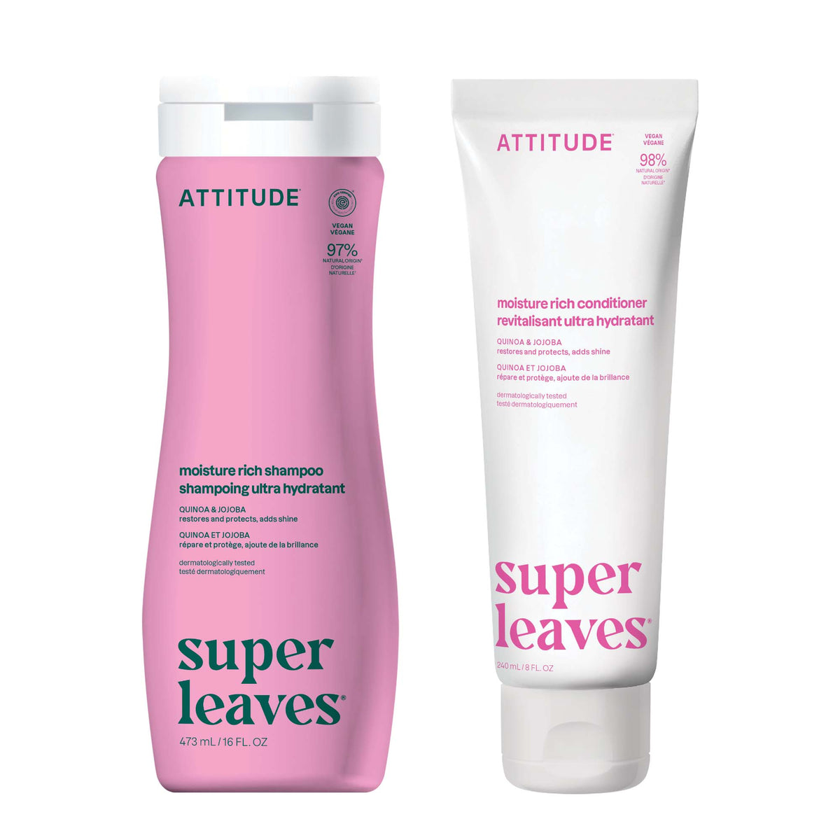 【健康生活精選】ATTITUDE Rich Moisturizing Hair 雙件裝 | 海外代購-頭髮護理-FIT MART 香港智能健康及運動生活用品專門店：筋膜槍、瑜伽輔助工具、智能健身設備
