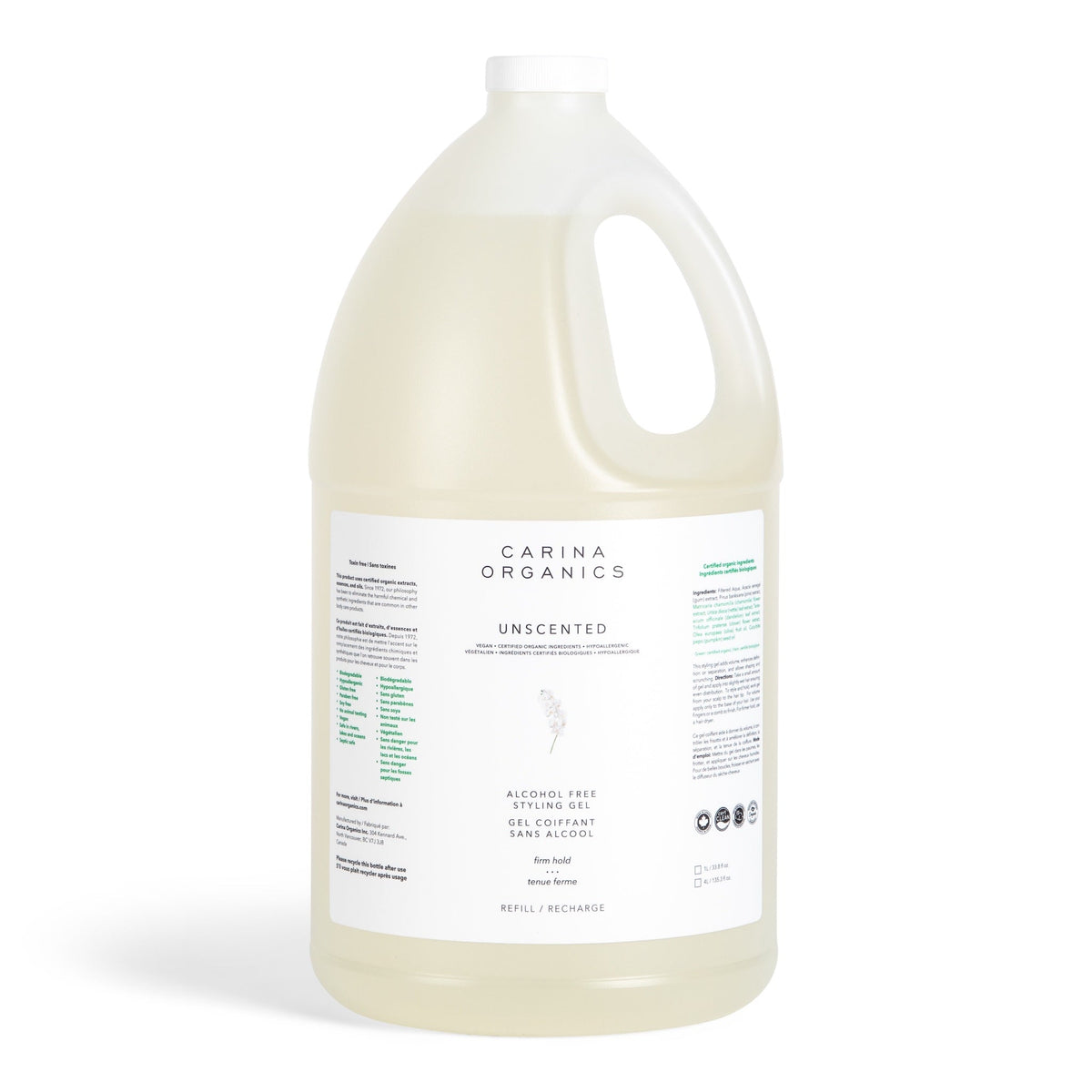 【日常健康生活】Carina Organics 無香 無酒精 造型啫喱 | 海外代購-頭髮造型-FIT MART 香港智能健康及運動生活用品專門店：筋膜槍、瑜伽輔助工具、智能健身設備