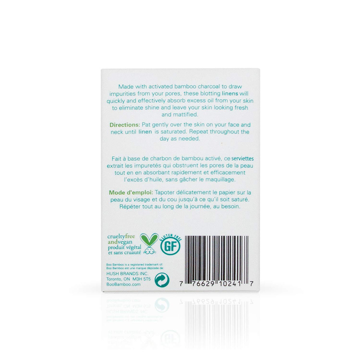 【日常健康生活】Hush Brands Boo 竹纖維 Mattifying Charcoal Blotting Linens｜50ct | 海外代購-個人護理配件-FIT MART 香港智能健康及運動生活用品專門店：筋膜槍、瑜伽輔助工具、智能健身設備