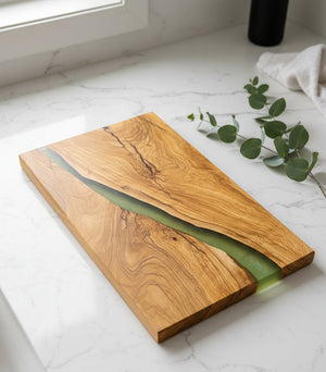 Crate 61 Organics Olive Wood & Resin River 砧板｜日常生活及個人護理 | 海外代購-個人護理配件-FIT MART 香港智能健康及運動生活用品專門店：筋膜槍、瑜伽輔助工具、智能健身設備