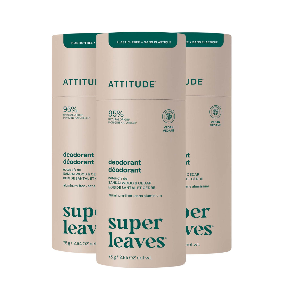 【健康生活精選】ATTITUDE 體香膏 3｜Pack | 海外代購-身體護理-FIT MART 香港智能健康及運動生活用品專門店：筋膜槍、瑜伽輔助工具、智能健身設備