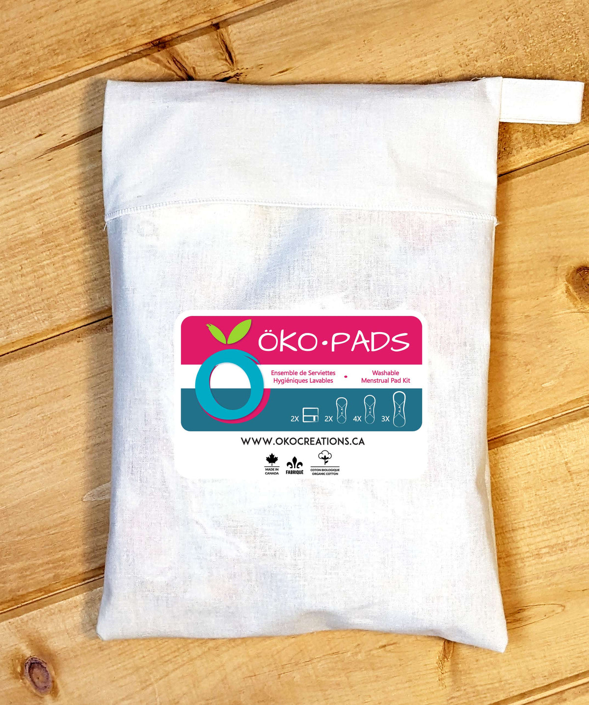 Öko Créations Kit Öko｜Pads | Trousse pour cycle complet 可重用生活用品｜日常生活及個人護理 | 海外代購-可重用個人及生活用品-FIT MART 香港智能健康及運動生活用品專門店：筋膜槍、瑜伽輔助工具、智能健身設備