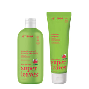 【健康生活精選】ATTITUDE Kids Shower 雙件裝 + 護髮素 | 海外代購-母嬰護理-FIT MART 香港智能健康及運動生活用品專門店：筋膜槍、瑜伽輔助工具、智能健身設備
