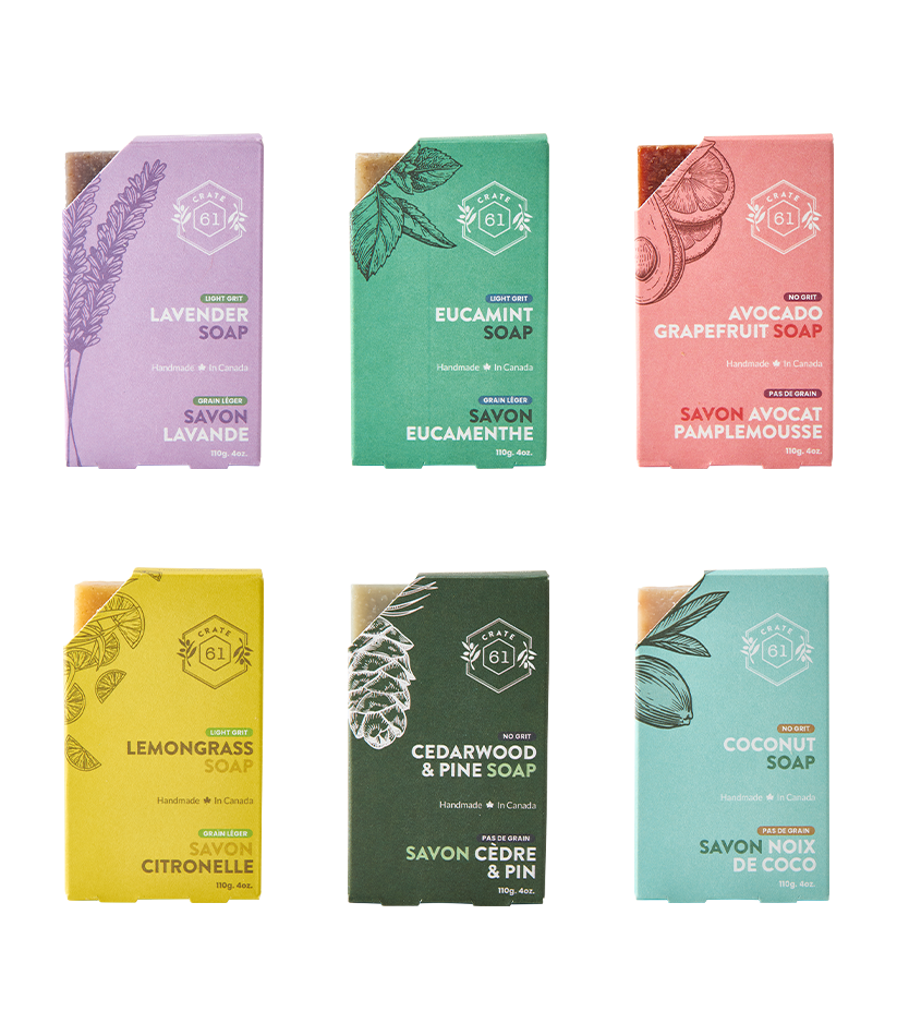 Crate 61 Organics Most Popular 手工皂 套裝｜日常生活及個人護理 | 海外代購-手工皂-FIT MART 香港智能健康及運動生活用品專門店：筋膜槍、瑜伽輔助工具、智能健身設備