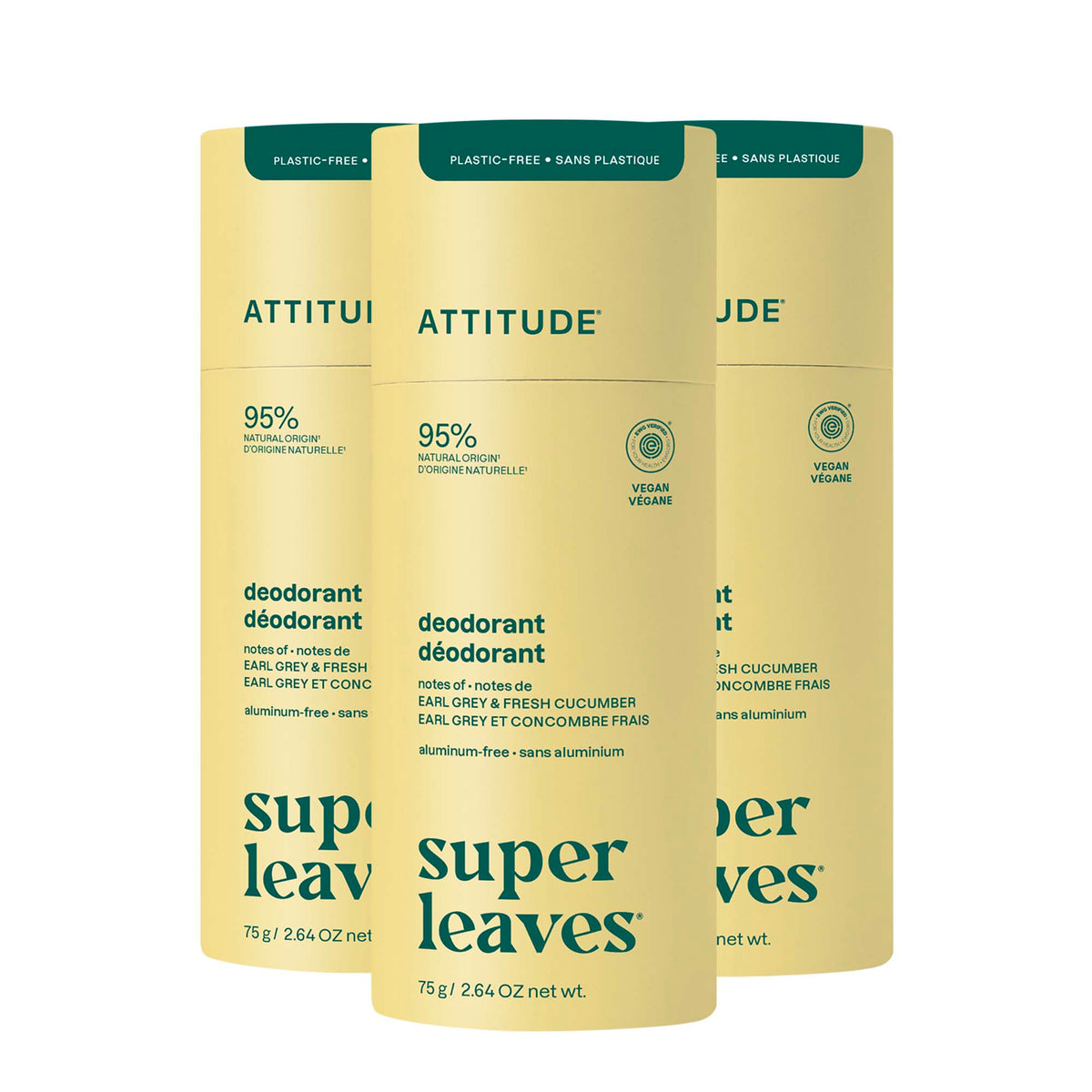 【健康生活精選】ATTITUDE 體香膏 3｜Pack | 海外代購-身體護理-FIT MART 香港智能健康及運動生活用品專門店：筋膜槍、瑜伽輔助工具、智能健身設備