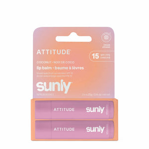 【健康生活精選】ATTITUDE 潤唇膏 雙件裝｜SPF 15 | 海外代購-防曬及曬後護理-FIT MART 香港智能健康及運動生活用品專門店：筋膜槍、瑜伽輔助工具、智能健身設備