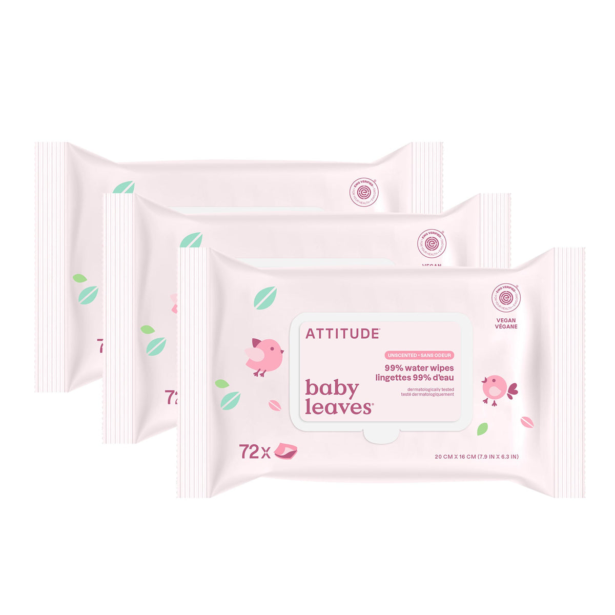 【健康生活精選】ATTITUDE 嬰兒濕紙巾｜99% Water | 海外代購-母嬰護理-FIT MART 香港智能健康及運動生活用品專門店：筋膜槍、瑜伽輔助工具、智能健身設備