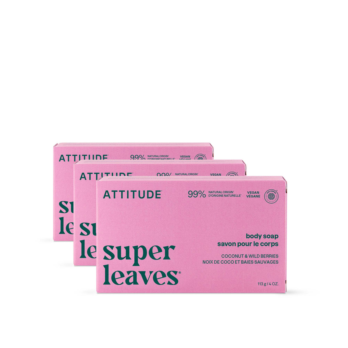【健康生活精選】ATTITUDE 潔膚皂 3｜Pack｜Bar | 海外代購-沐浴用品-FIT MART 香港智能健康及運動生活用品專門店：筋膜槍、瑜伽輔助工具、智能健身設備