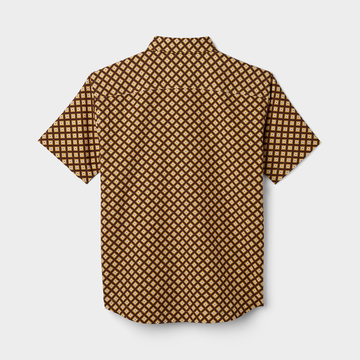 Tilley 短袖 Brown Geo Print｜戶外運動及日常生活 | 海外代購-戶外服飾-FIT MART 香港智能健康及運動生活用品專門店：筋膜槍、瑜伽輔助工具、智能健身設備