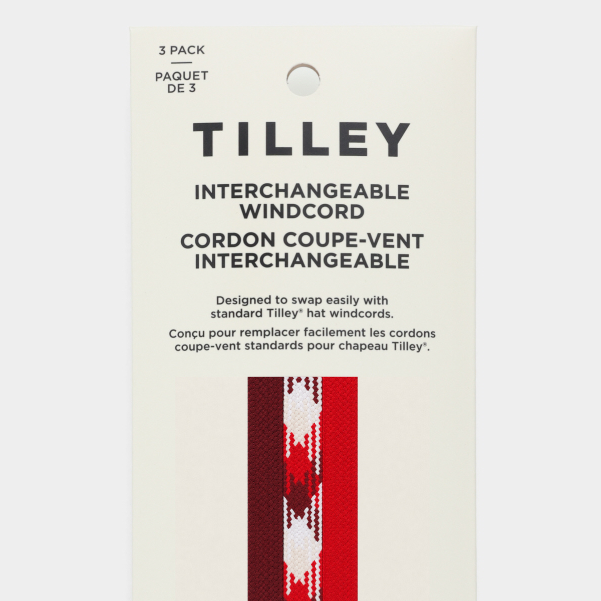 Tilley Tilley Premium 防風帽繩 (3 Pack)｜戶外運動及日常生活 | 海外代購-旅行及戶外用品-FIT MART 香港智能健康及運動生活用品專門店：筋膜槍、瑜伽輔助工具、智能健身設備