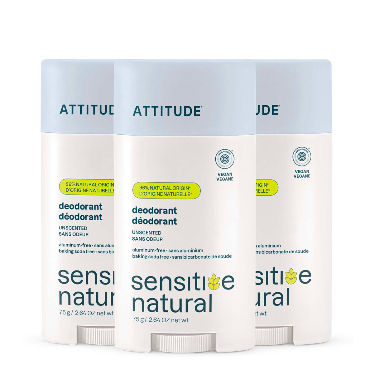 【健康生活精選】ATTITUDE 體香膏 3｜Pack｜敏感肌 | 海外代購-身體護理-FIT MART 香港智能健康及運動生活用品專門店：筋膜槍、瑜伽輔助工具、智能健身設備
