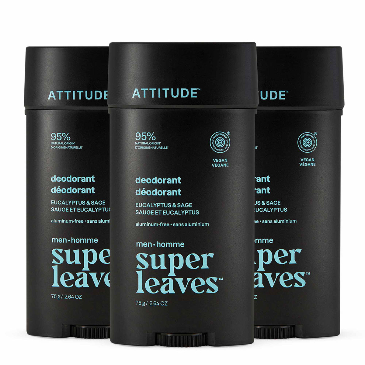 【健康生活精選】ATTITUDE Men 體香膏 3｜Pack | 海外代購-身體護理-FIT MART 香港智能健康及運動生活用品專門店：筋膜槍、瑜伽輔助工具、智能健身設備
