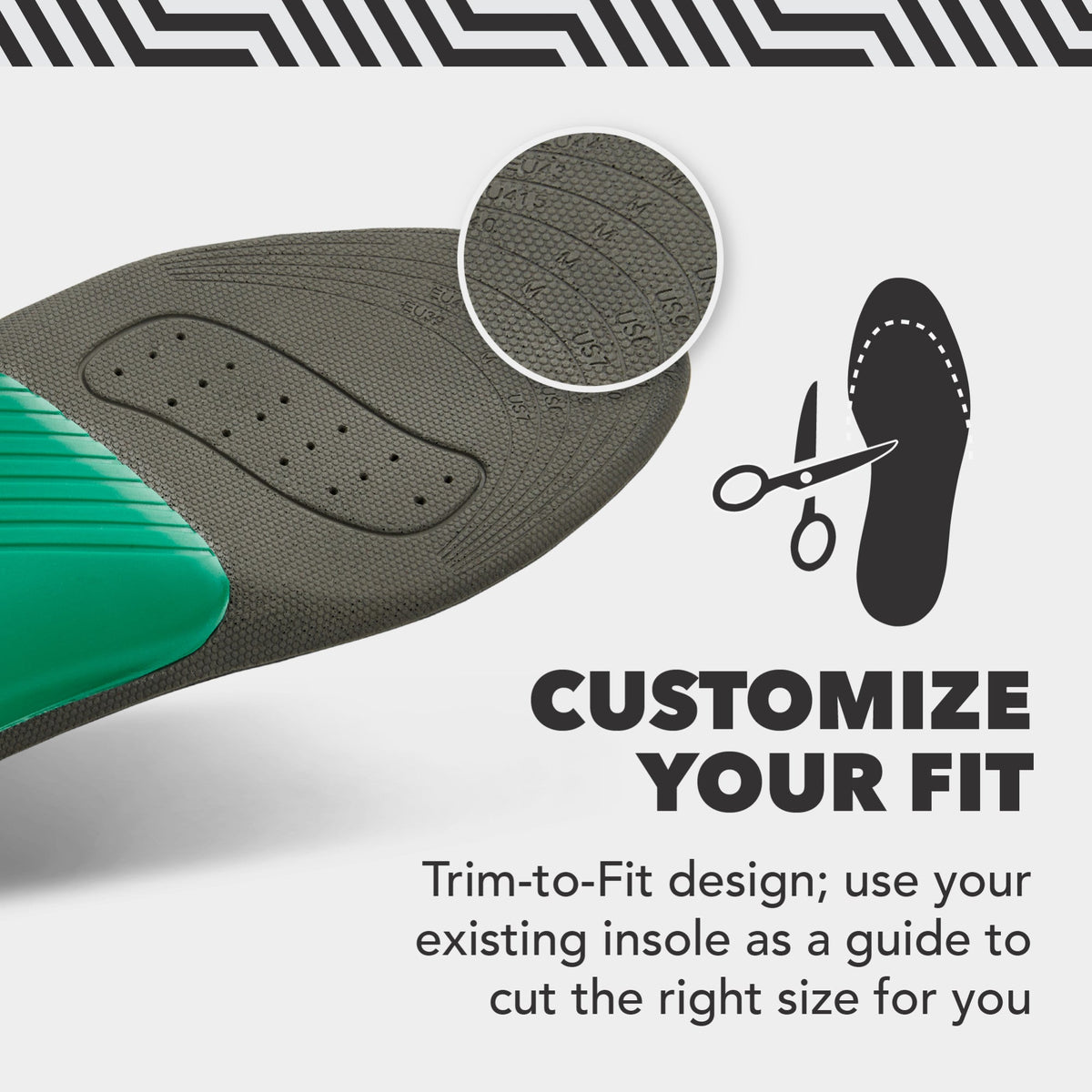 【運動及日常支撐】Spenco Plantar Fascia Insole Trim-to-Fit 鞋墊 | 海外代購-鞋墊-FIT MART 香港智能健康及運動生活用品專門店：筋膜槍、瑜伽輔助工具、智能健身設備