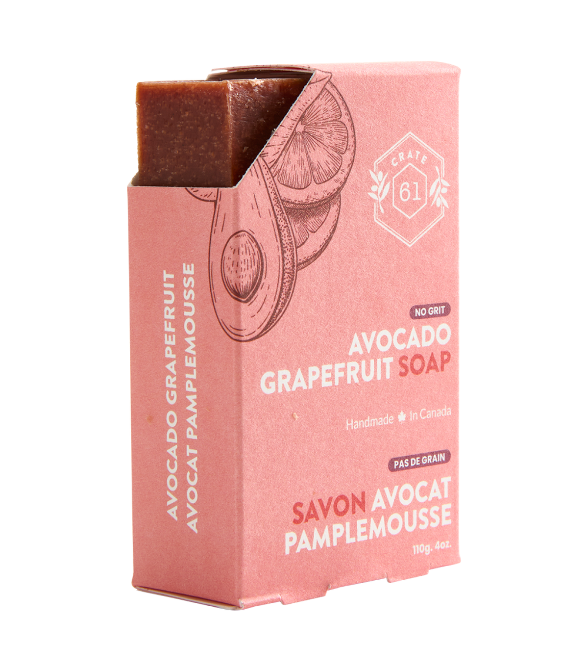 Crate 61 Organics Avocado Grapefruit 手工皂｜日常生活及個人護理 | 海外代購-手工皂-FIT MART 香港智能健康及運動生活用品專門店：筋膜槍、瑜伽輔助工具、智能健身設備