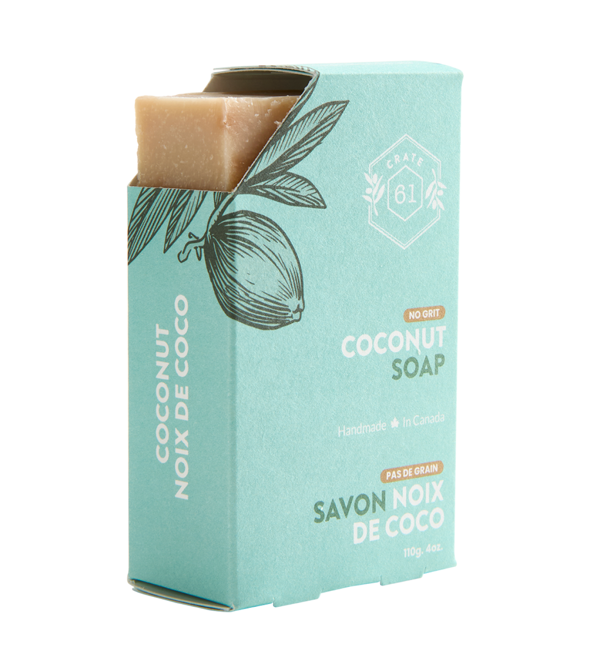 Crate 61 Organics Coconut 手工皂｜日常生活及個人護理 | 海外代購-手工皂-FIT MART 香港智能健康及運動生活用品專門店：筋膜槍、瑜伽輔助工具、智能健身設備