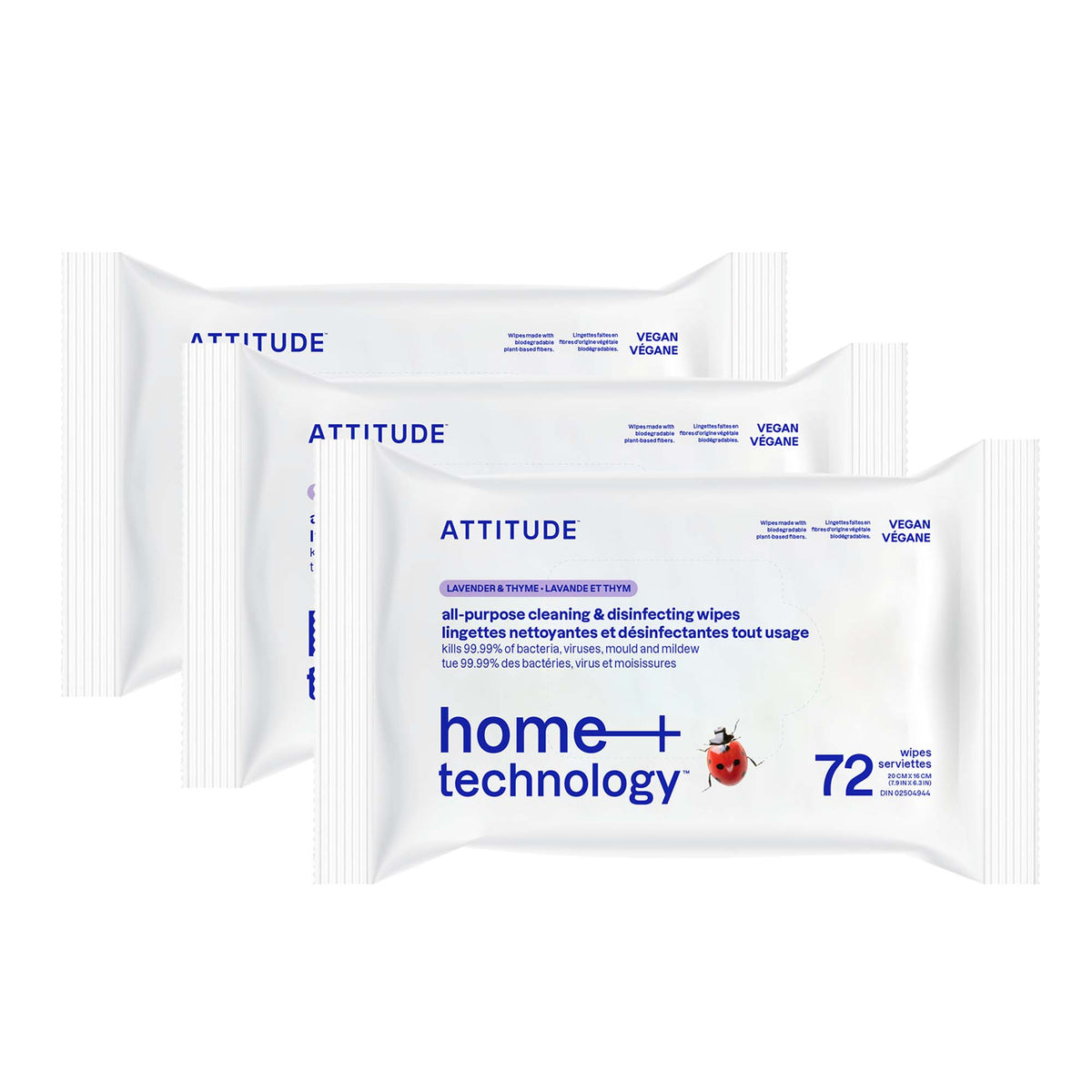 【健康生活精選】ATTITUDE All Purpose 清潔濕巾｜Disinfectant | 海外代購-家用清潔產品-FIT MART 香港智能健康及運動生活用品專門店：筋膜槍、瑜伽輔助工具、智能健身設備