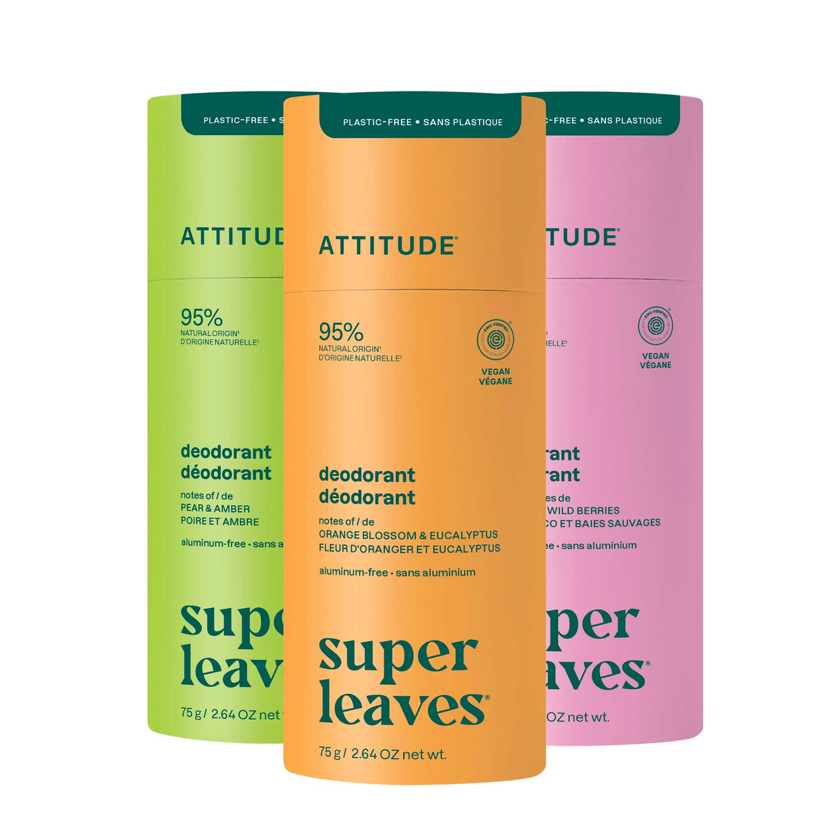 【健康生活精選】ATTITUDE 體香膏 3｜Pack | 海外代購-身體護理-FIT MART 香港智能健康及運動生活用品專門店：筋膜槍、瑜伽輔助工具、智能健身設備