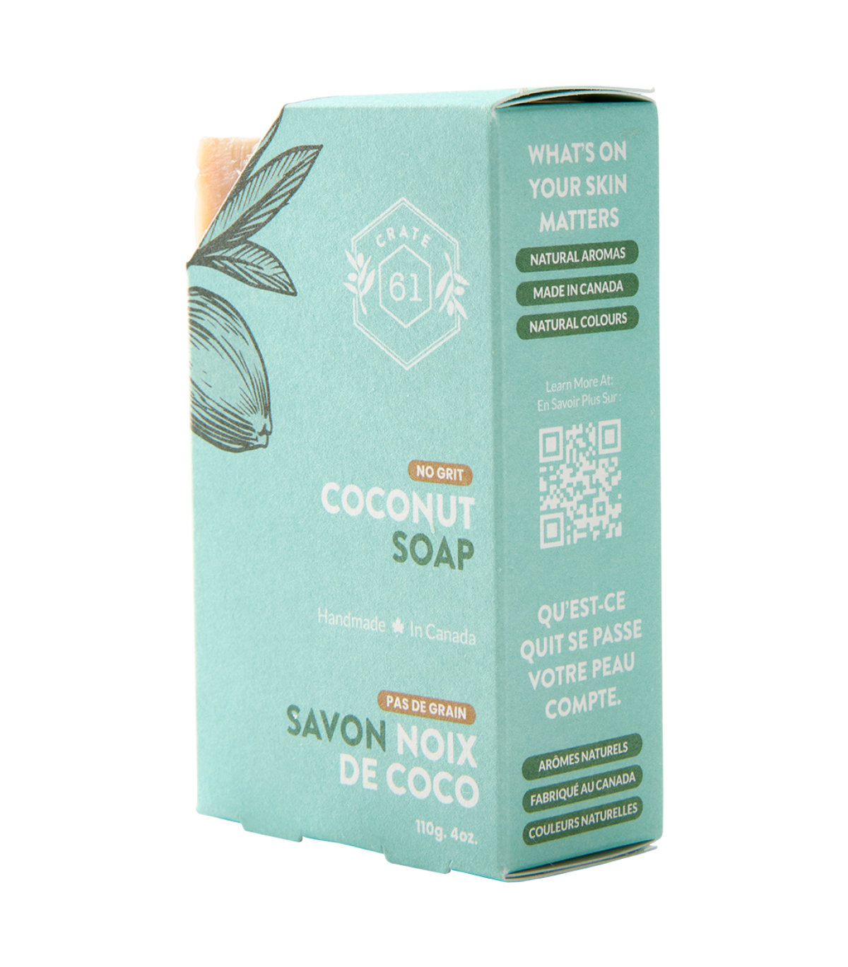 Crate 61 Organics Coconut 手工皂｜日常生活及個人護理 | 海外代購-手工皂-FIT MART 香港智能健康及運動生活用品專門店：筋膜槍、瑜伽輔助工具、智能健身設備