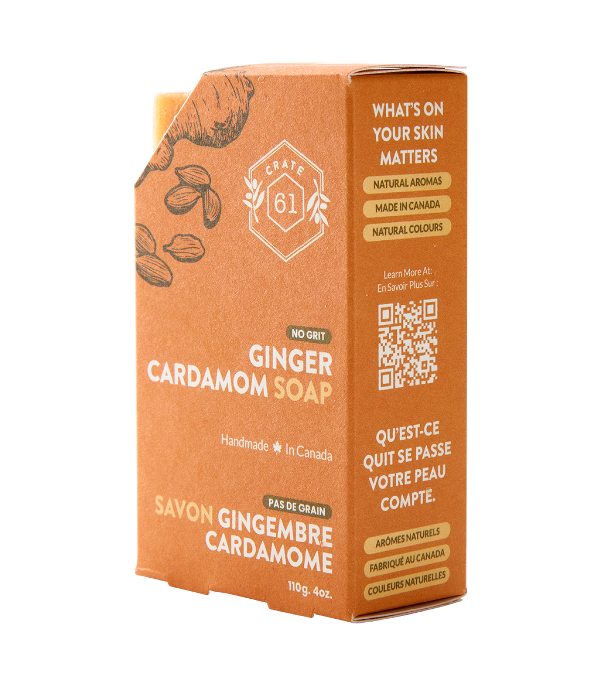 Crate 61 Organics Ginger & Cardamom 手工皂｜日常生活及個人護理 | 海外代購-手工皂-FIT MART 香港智能健康及運動生活用品專門店：筋膜槍、瑜伽輔助工具、智能健身設備