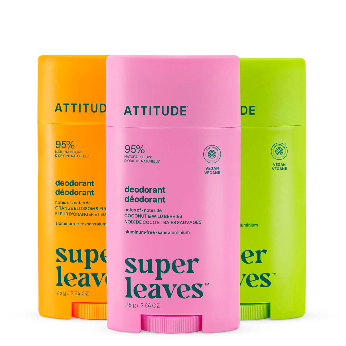 【健康生活精選】ATTITUDE 體香膏 3｜Pack | 海外代購-身體護理-FIT MART 香港智能健康及運動生活用品專門店：筋膜槍、瑜伽輔助工具、智能健身設備