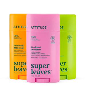 【健康生活精選】ATTITUDE 體香膏 3｜Pack | 海外代購-身體護理-FIT MART 香港智能健康及運動生活用品專門店：筋膜槍、瑜伽輔助工具、智能健身設備