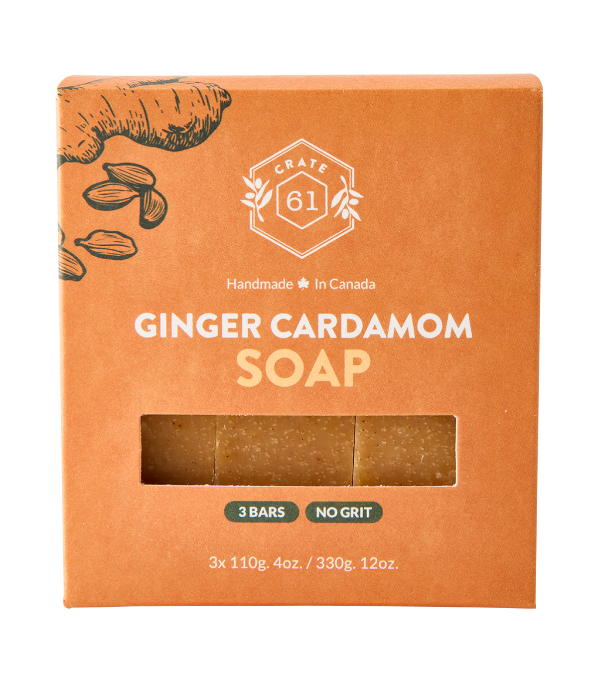 Crate 61 Organics Ginger & Cardamom 手工皂｜日常生活及個人護理 | 海外代購-手工皂-FIT MART 香港智能健康及運動生活用品專門店：筋膜槍、瑜伽輔助工具、智能健身設備